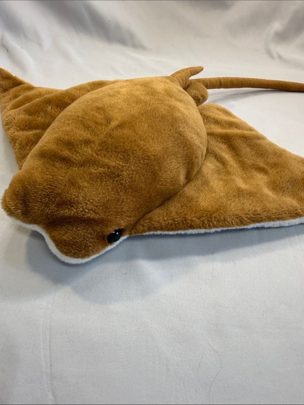 Plush Stingray Kids Bag - Brown Cozy Sea Friend